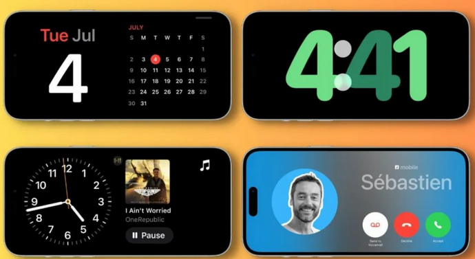 晋城苹果手机维修分享iOS17横屏充电待机显示有什么好处 