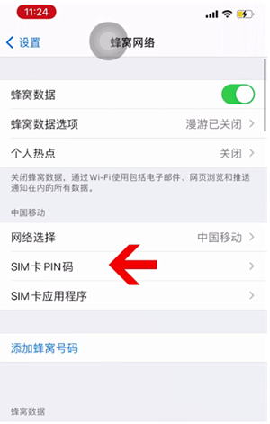 晋城苹果14维修网分享如何给iPhone14的SIM卡设置密码 