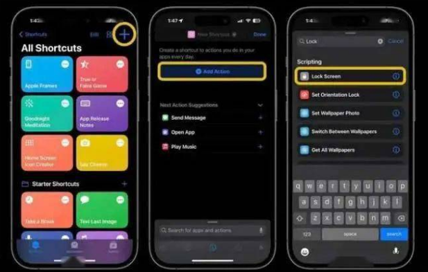 晋城苹果14锁屏维修店分享iPhone14升级iOS16.4后如何创建锁屏快捷方式 