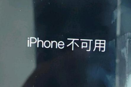 晋城苹果服务网点分享锁屏界面显示“iPhone 不可用”如何解决 