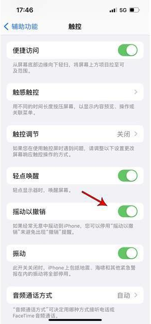 晋城苹果手机维修分享iPhone手机如何设置摇一摇删除文字 